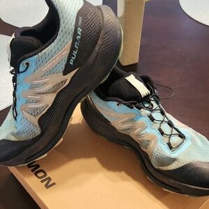 Salomon Pulsar Trail Women's Aqua and Black Trail Running Shoes